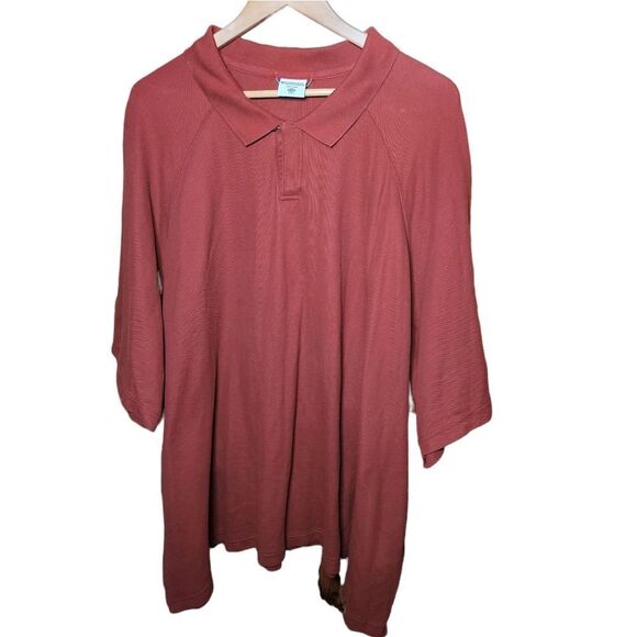 Columbia Red Men's Collared Polo Tee Shirt 5XB - Picture 1 of 9